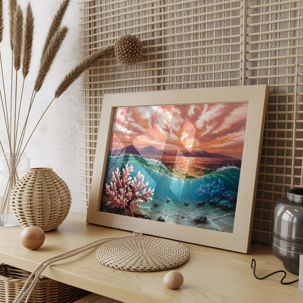 Diamond Painting - Koraal zonsondergang