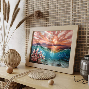 Diamond Painting - Koraal zonsondergang
