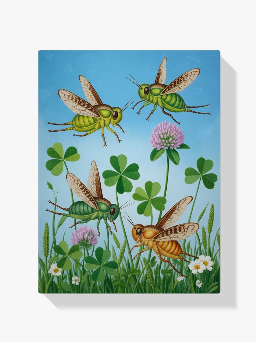 Diamond Painting - Krekels en klaver