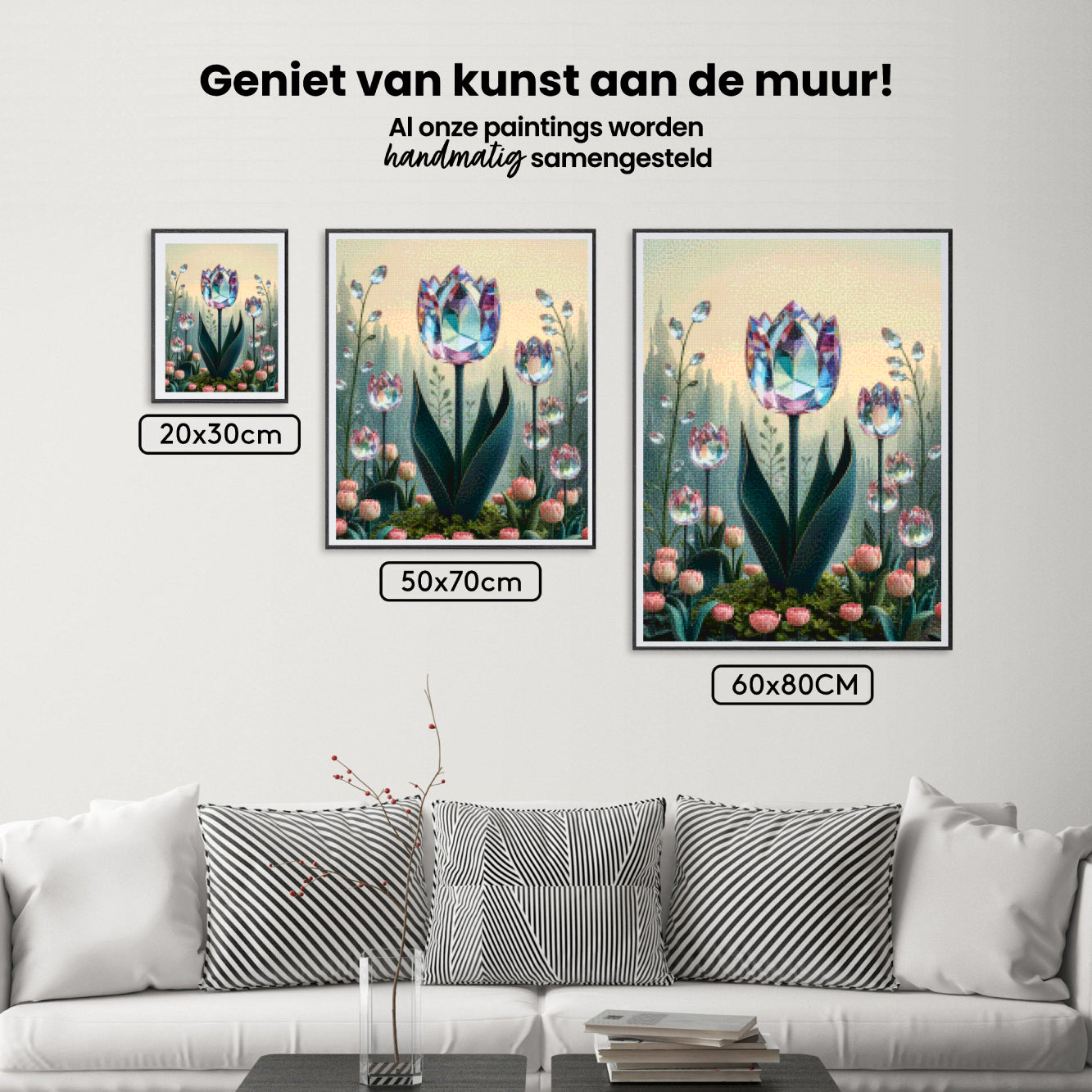 Diamond Painting - Kristallen tulp bloei V1