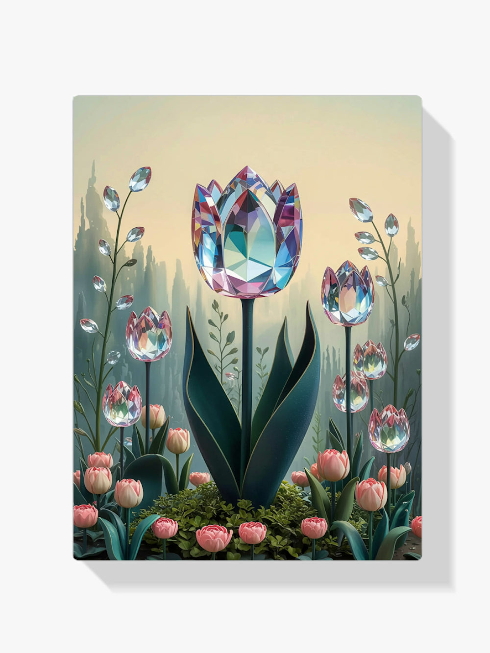 Diamond Painting - Kristallen tulp bloei V1