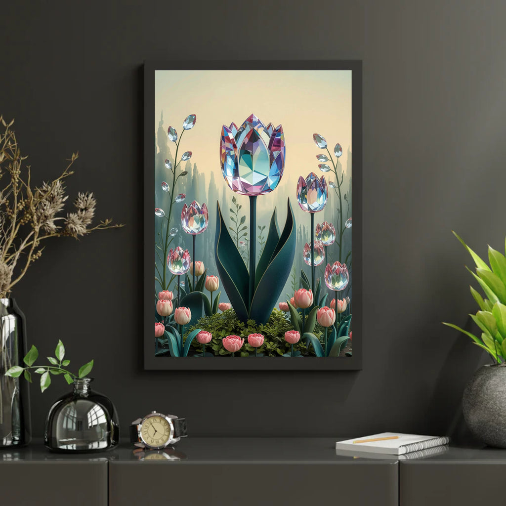 Diamond Painting - Kristallen tulp bloei V1