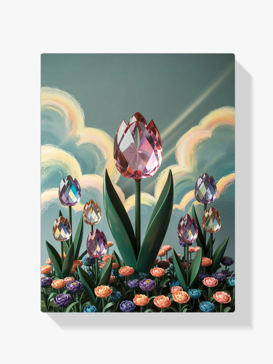 Diamond Painting - Kristallen tulp bloei V2