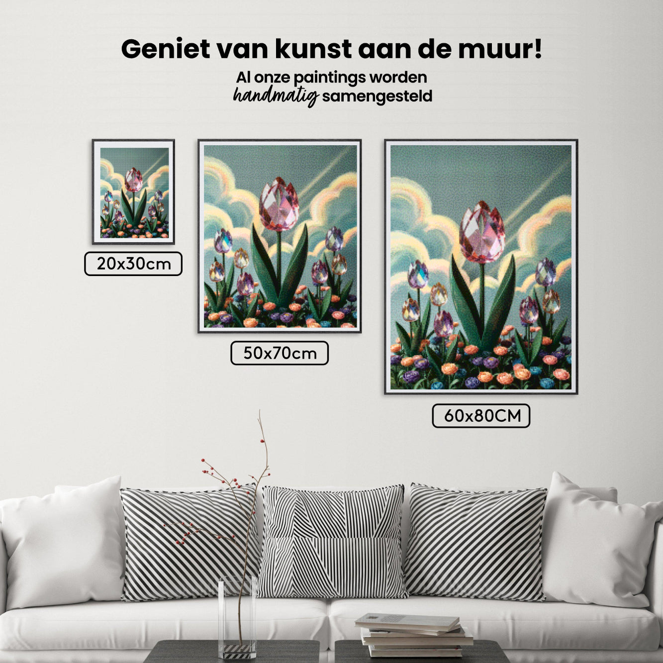 Diamond Painting - Kristallen tulp bloei V2