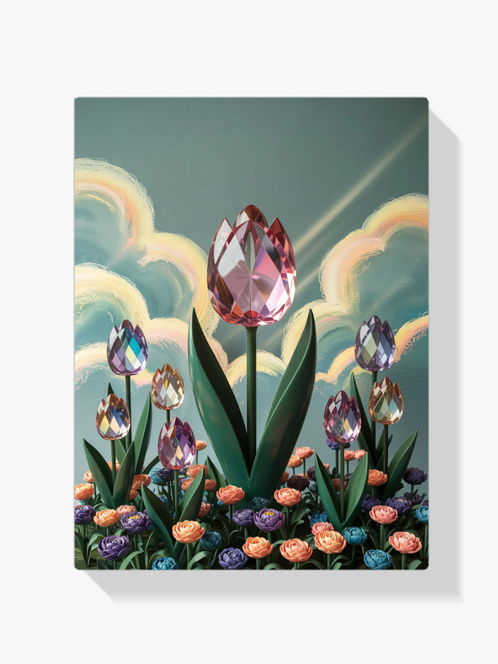 Diamond Painting - Kristallen tulp bloei V2
