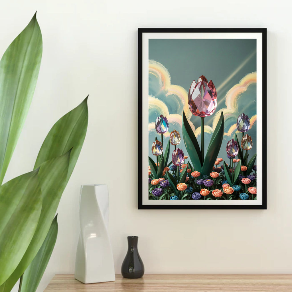 Diamond Painting - Kristallen tulp bloei V2
