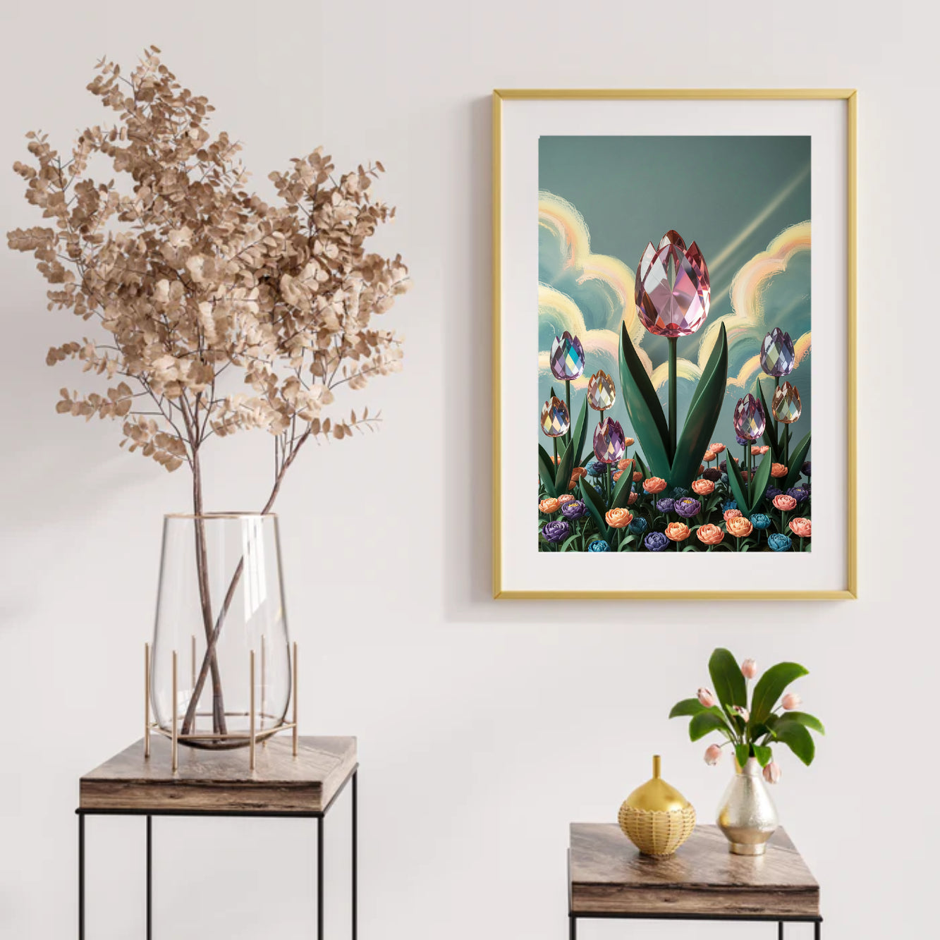 Diamond Painting - Kristallen tulp bloei V2