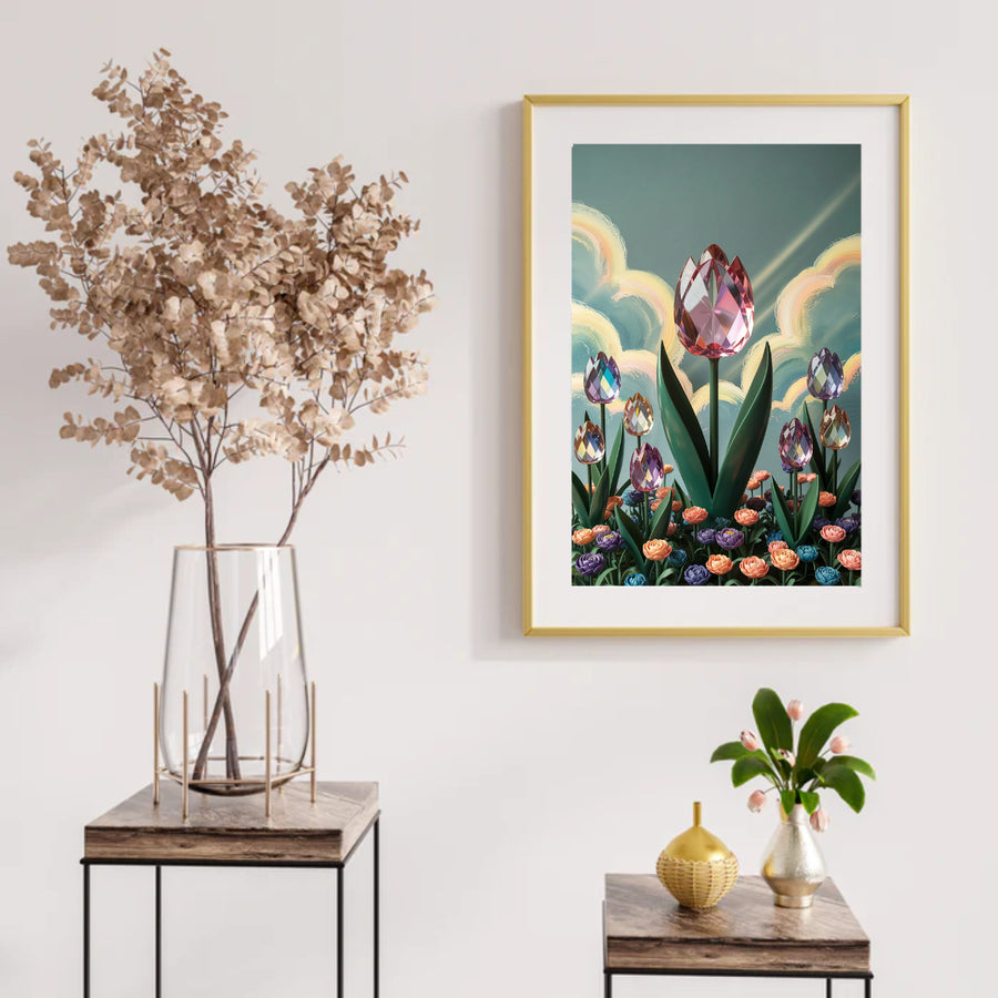 Diamond Painting - Kristallen tulp bloei V2