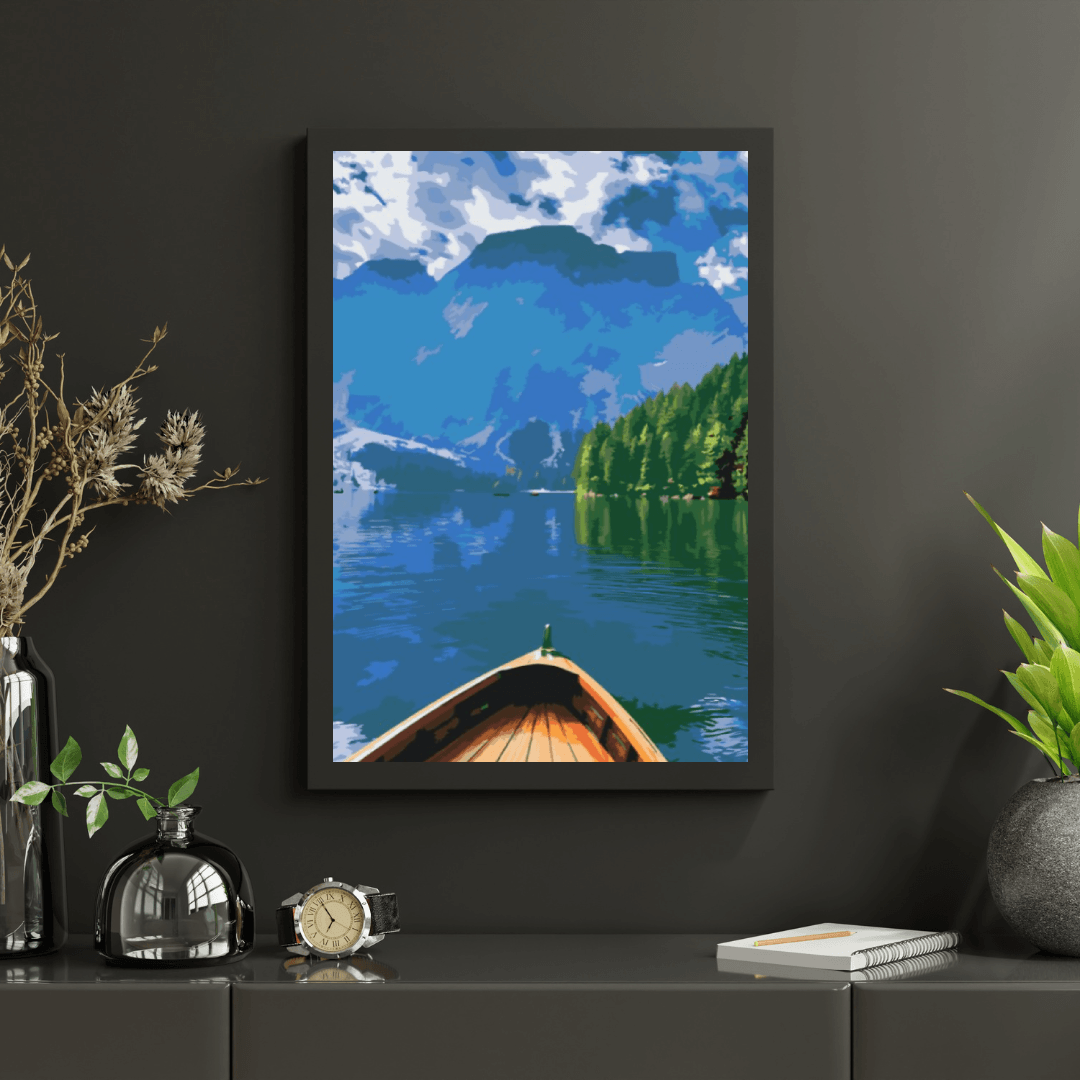 Diamond Painting - Lago di Braies, Italië - SEOS Shop ®