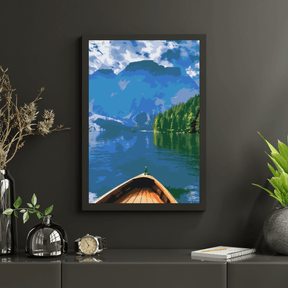 Diamond Painting - Lago di Braies, Italië - SEOS Shop ®