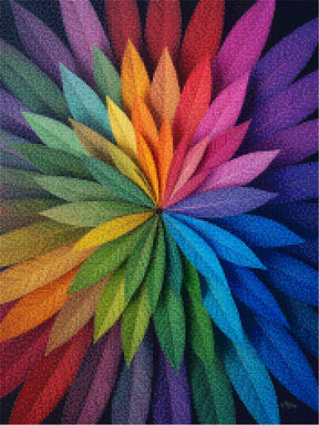 Diamond Painting - Levendige bladerenuitbarsting - Mandala's