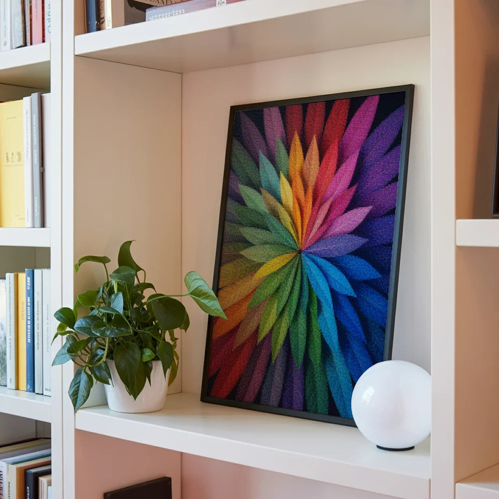 Diamond Painting - Levendige bladerenuitbarsting - Mandala's