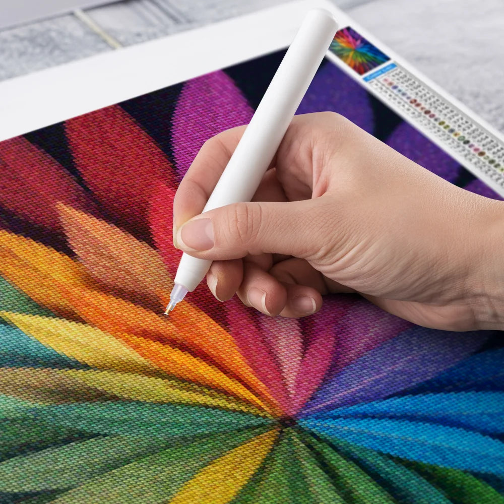 Diamond Painting - Levendige bladerenuitbarsting - Mandala's