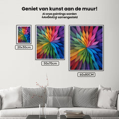 Diamond Painting - Levendige bladerenuitbarsting - Mandala's