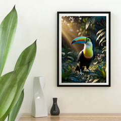 Diamond Painting - Levendige toekan in een regenwoud