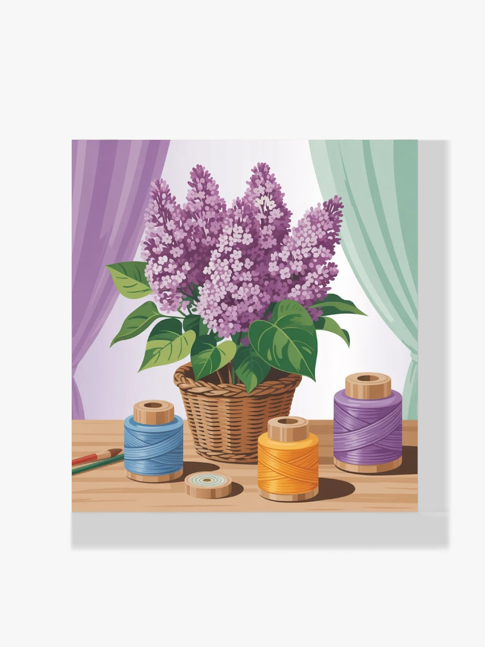 Mini Diamond Painting - Lila draad