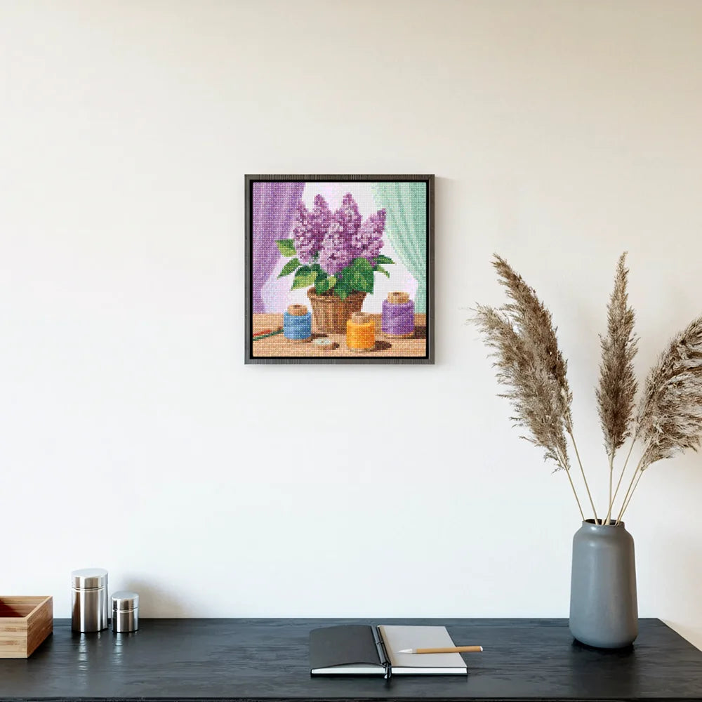 Mini Diamond Painting - Lila draad