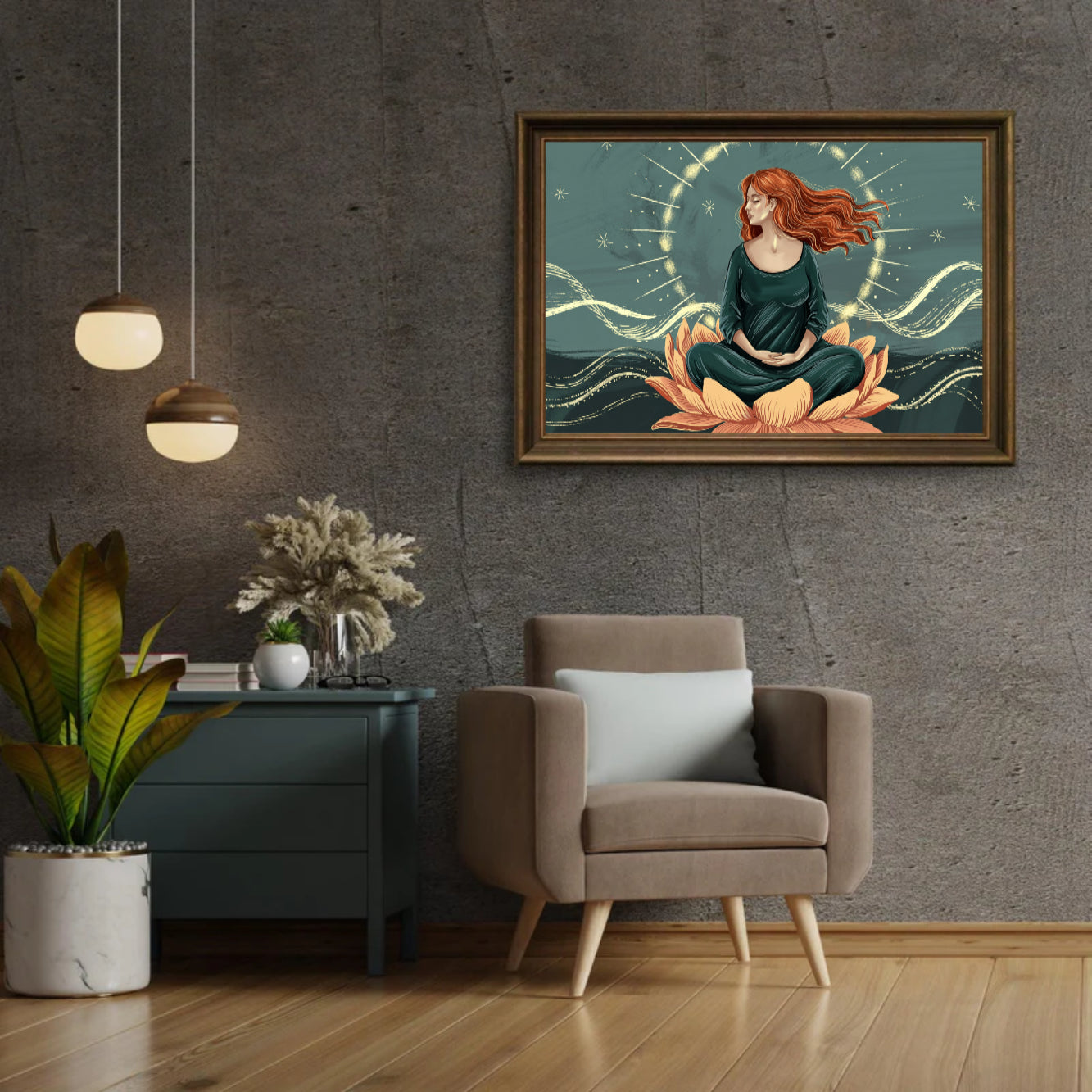 Diamond Painting - Lotus in de sterren