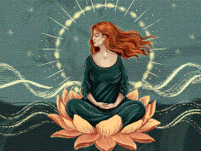 Diamond Painting - Lotus in de sterren