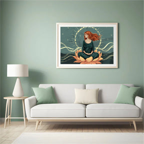 Diamond Painting - Lotus in de sterren