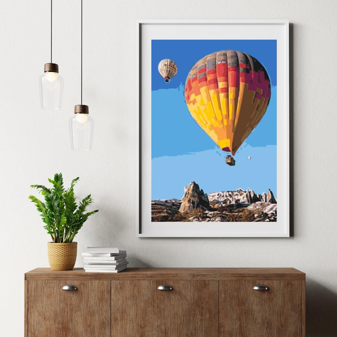 Diamond Painting - Luchtballonnen in de bergen - SEOS Shop ®