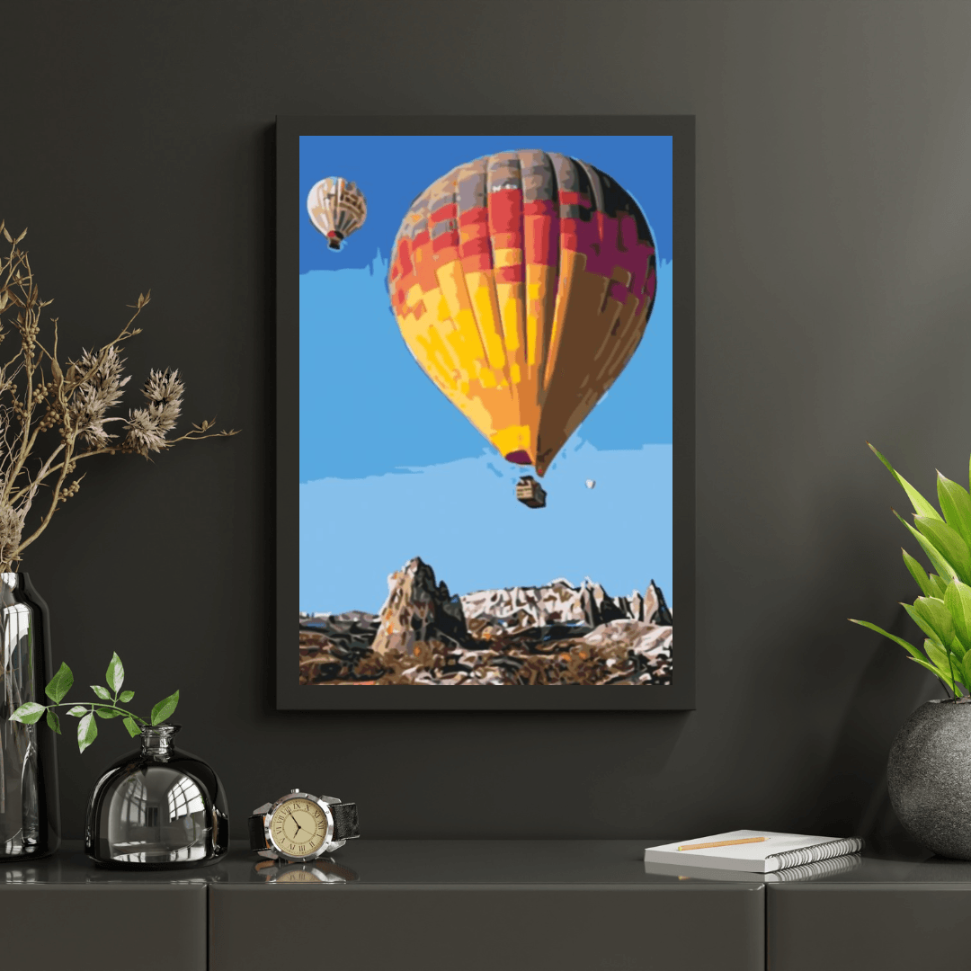 Diamond Painting - Luchtballonnen in de bergen - SEOS Shop ®