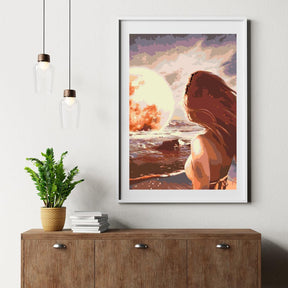 Diamond Painting - Maan op zee - SEOS Shop ®