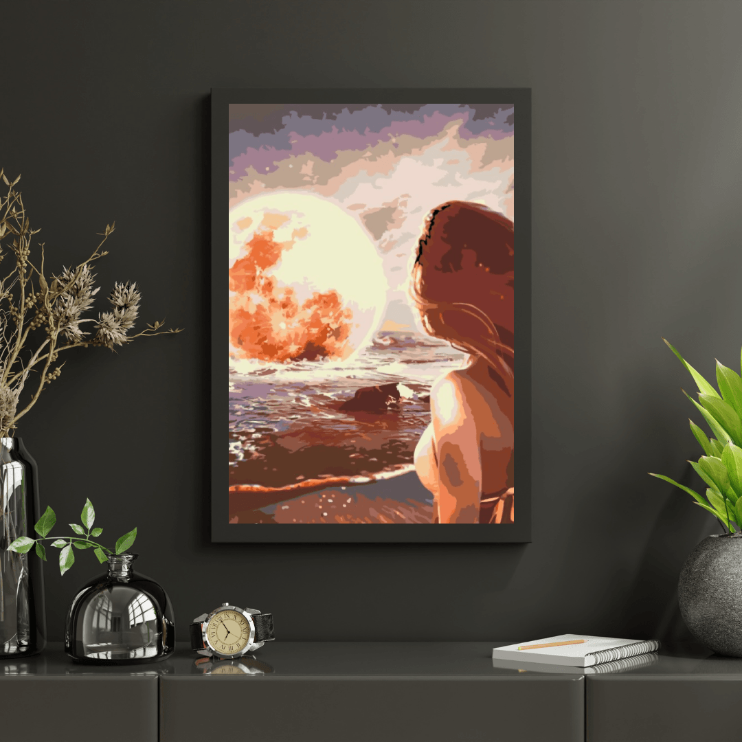 Diamond Painting - Maan op zee - SEOS Shop ®
