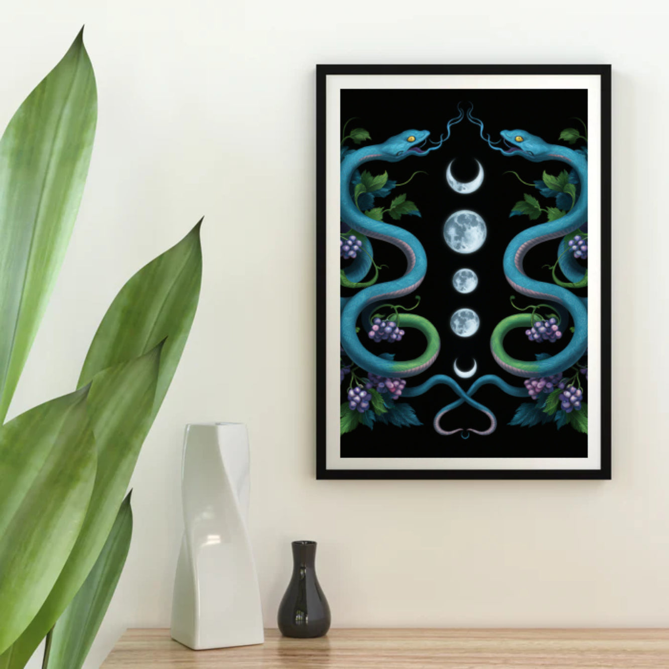 Diamond Painting -  Maanstanden van tweelingslangen