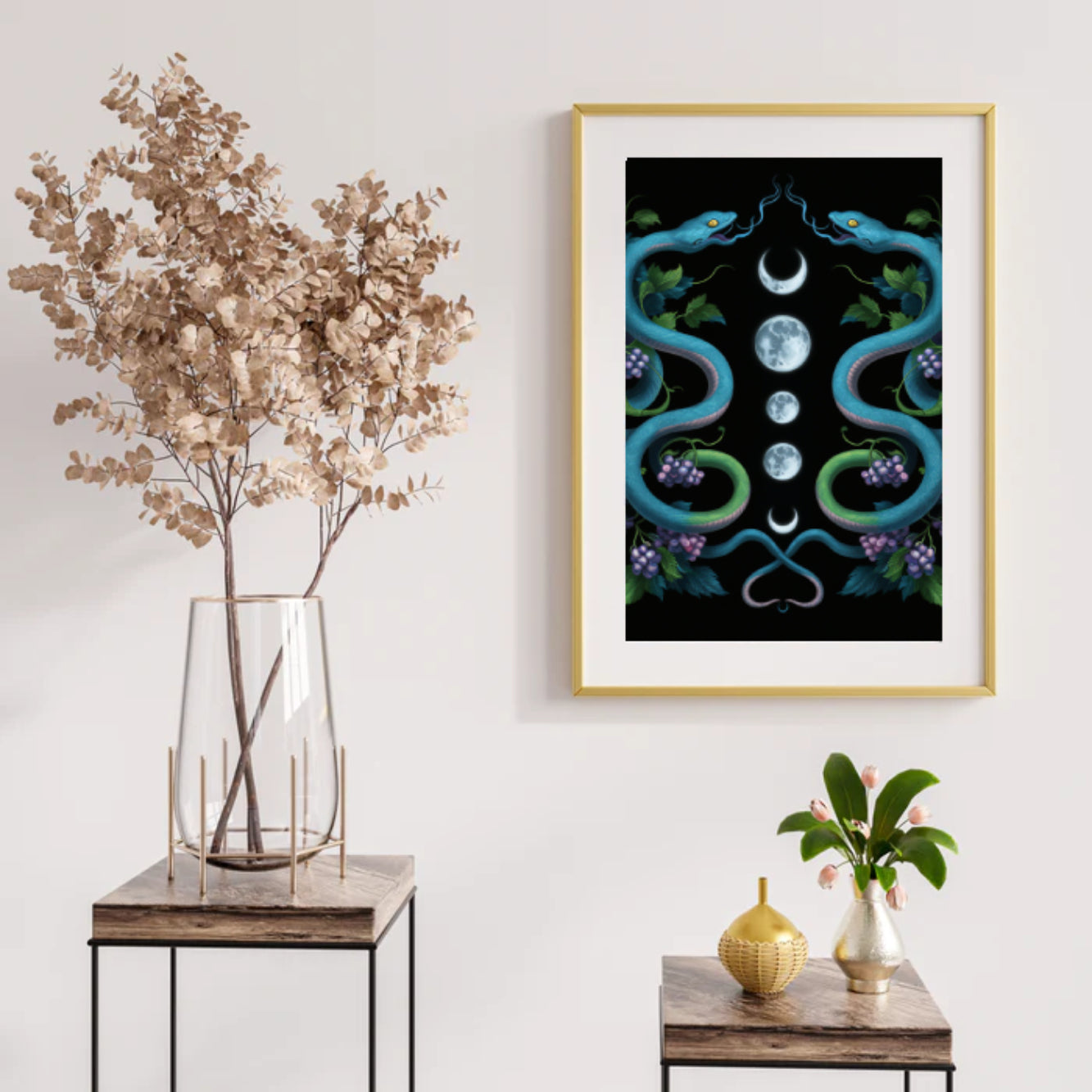 Diamond Painting -  Maanstanden van tweelingslangen