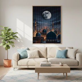 Diamond Painting - Maanverlichte Moskee Stad