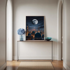 Diamond Painting - Maanverlichte Moskee Stad