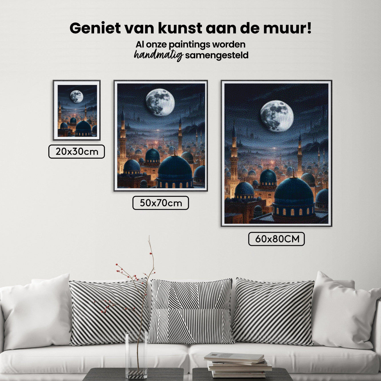Diamond Painting - Maanverlichte Moskee Stad