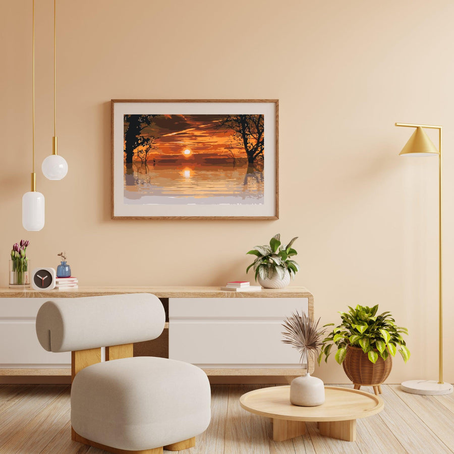 Diamond Painting - Magische zonsondergang - SEOS Shop ®
