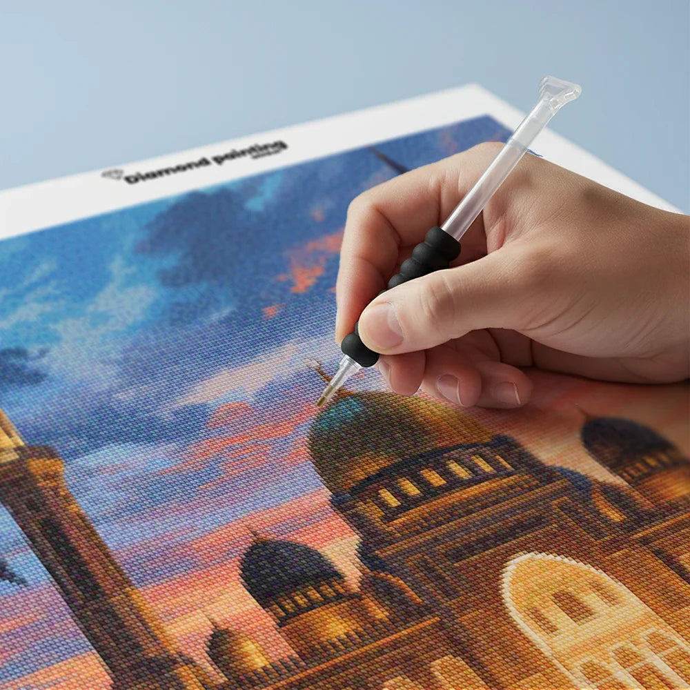 Diamond Painting - Majestueuze Moskee bij Zonsondergang