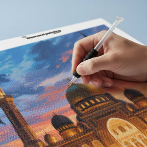 Diamond Painting - Majestueuze Moskee bij Zonsondergang