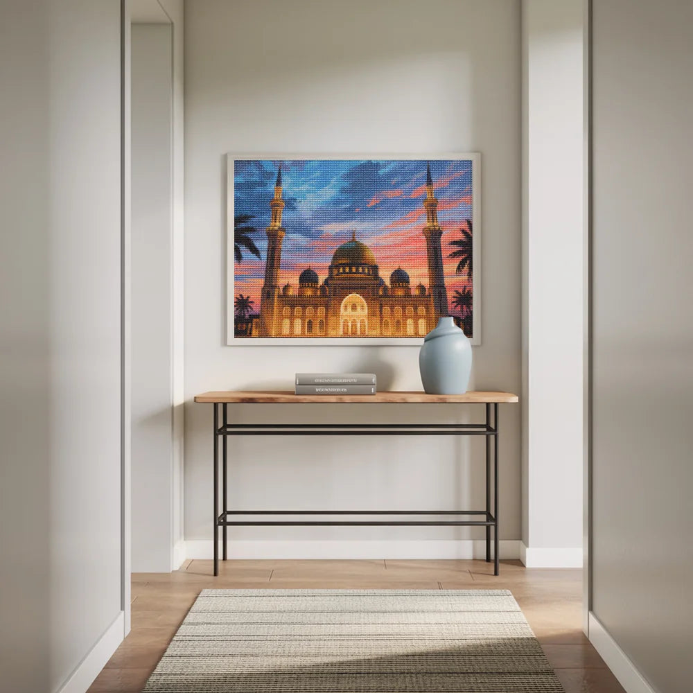 Diamond Painting - Majestueuze Moskee bij Zonsondergang
