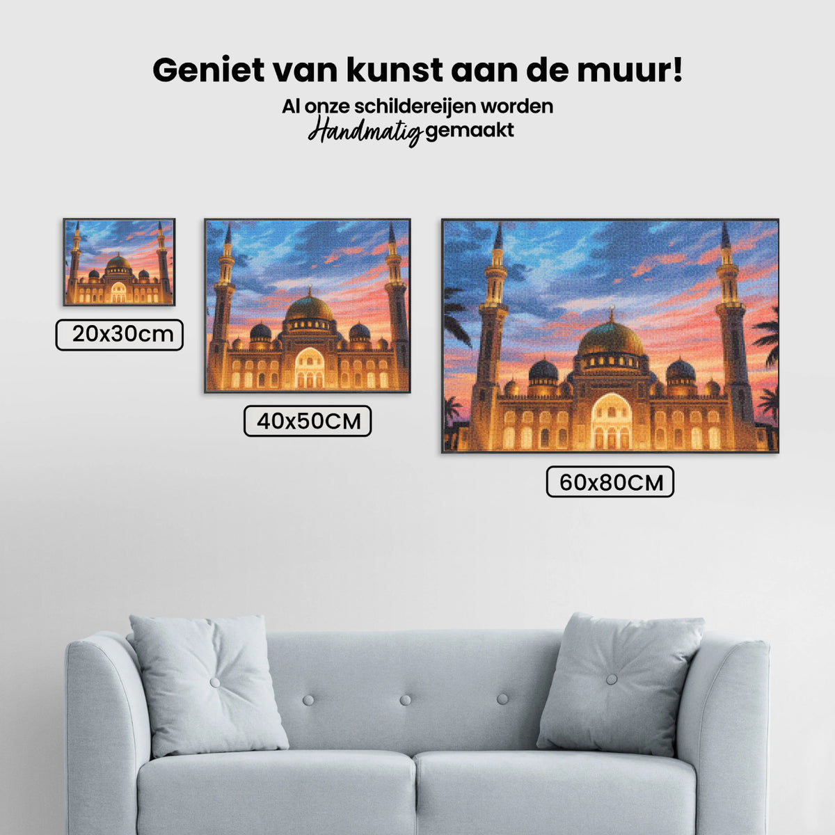 Diamond Painting - Majestueuze Moskee bij Zonsondergang