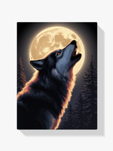 Diamond Painting - Majestueuze wolf huilend naar de maan