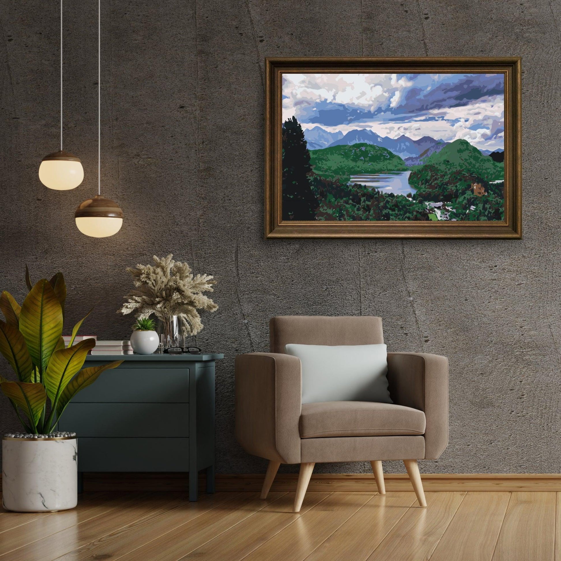 Diamond Painting - Meer in de Alpen - SEOS Shop ®