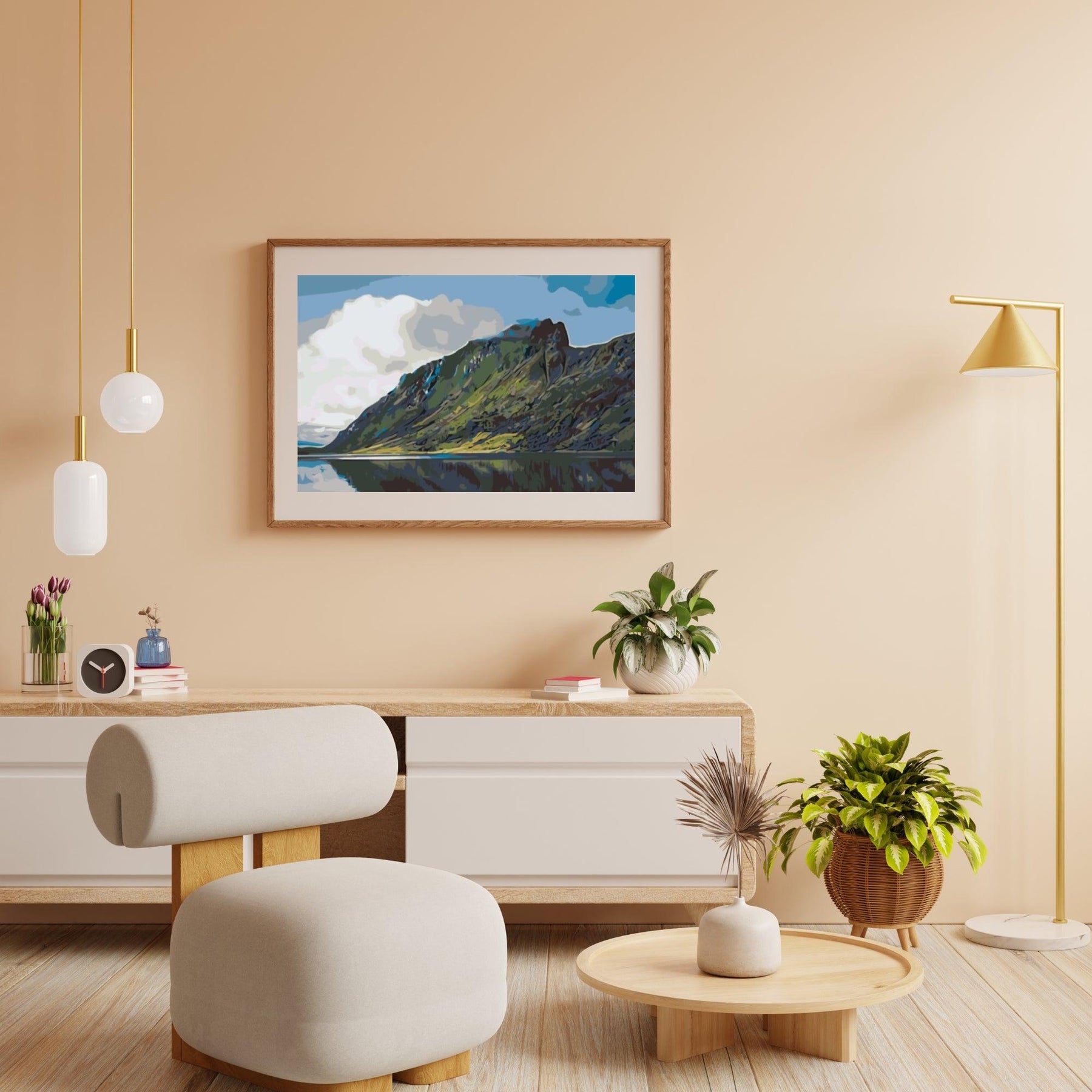 Diamond Painting - Meer in de bergen, Fjord - SEOS Shop ®