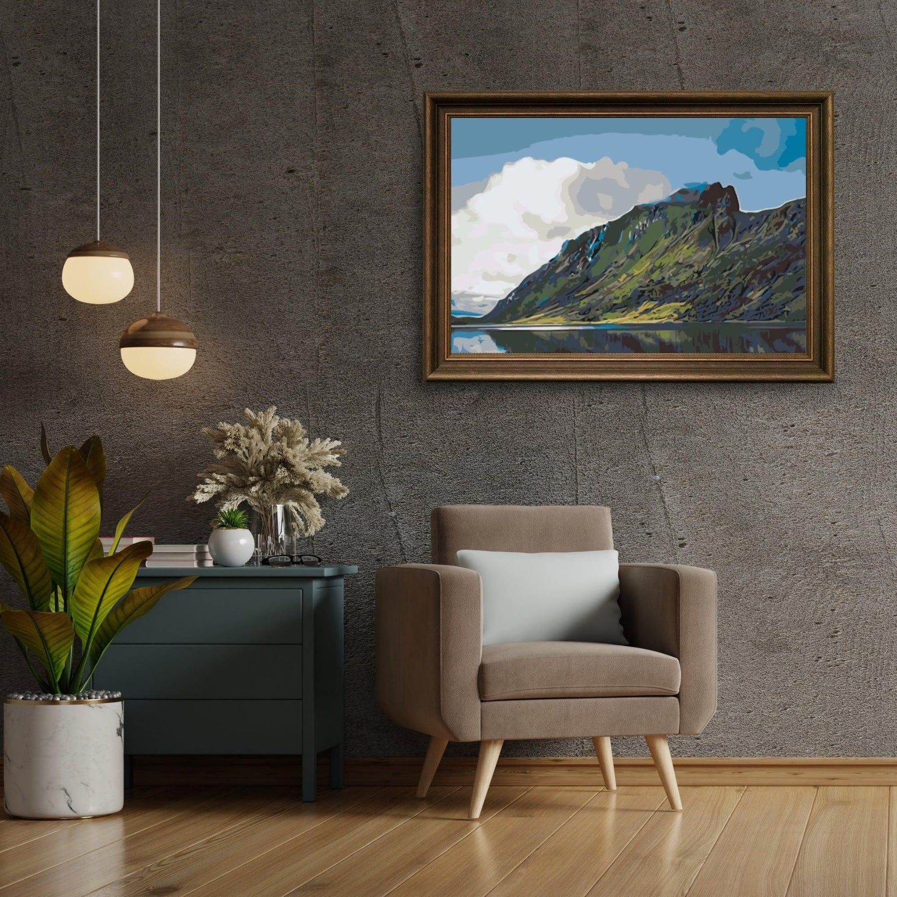 Diamond Painting - Meer in de bergen, Fjord - SEOS Shop ®