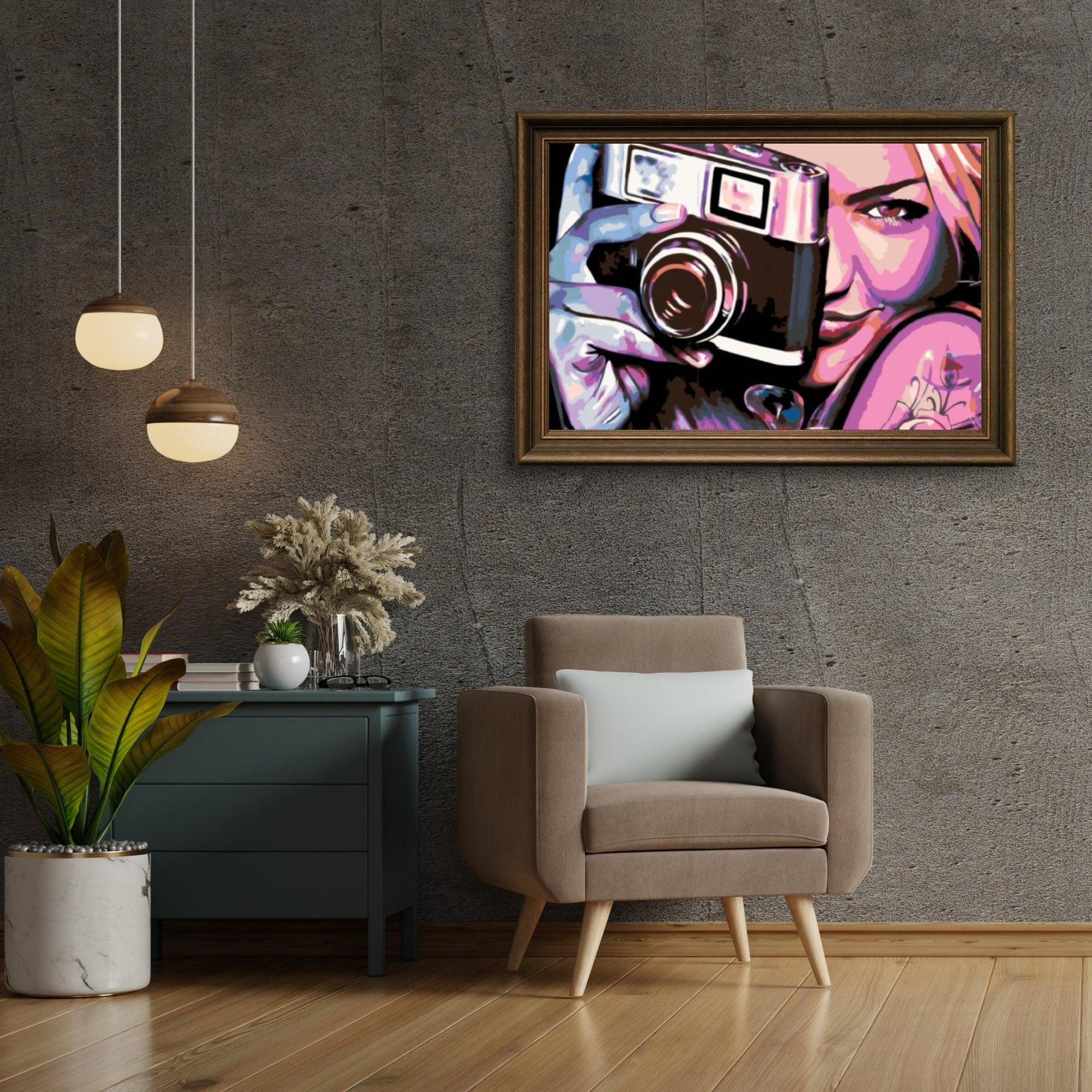 Diamond Painting - Meisje met een camera - SEOS Shop ®