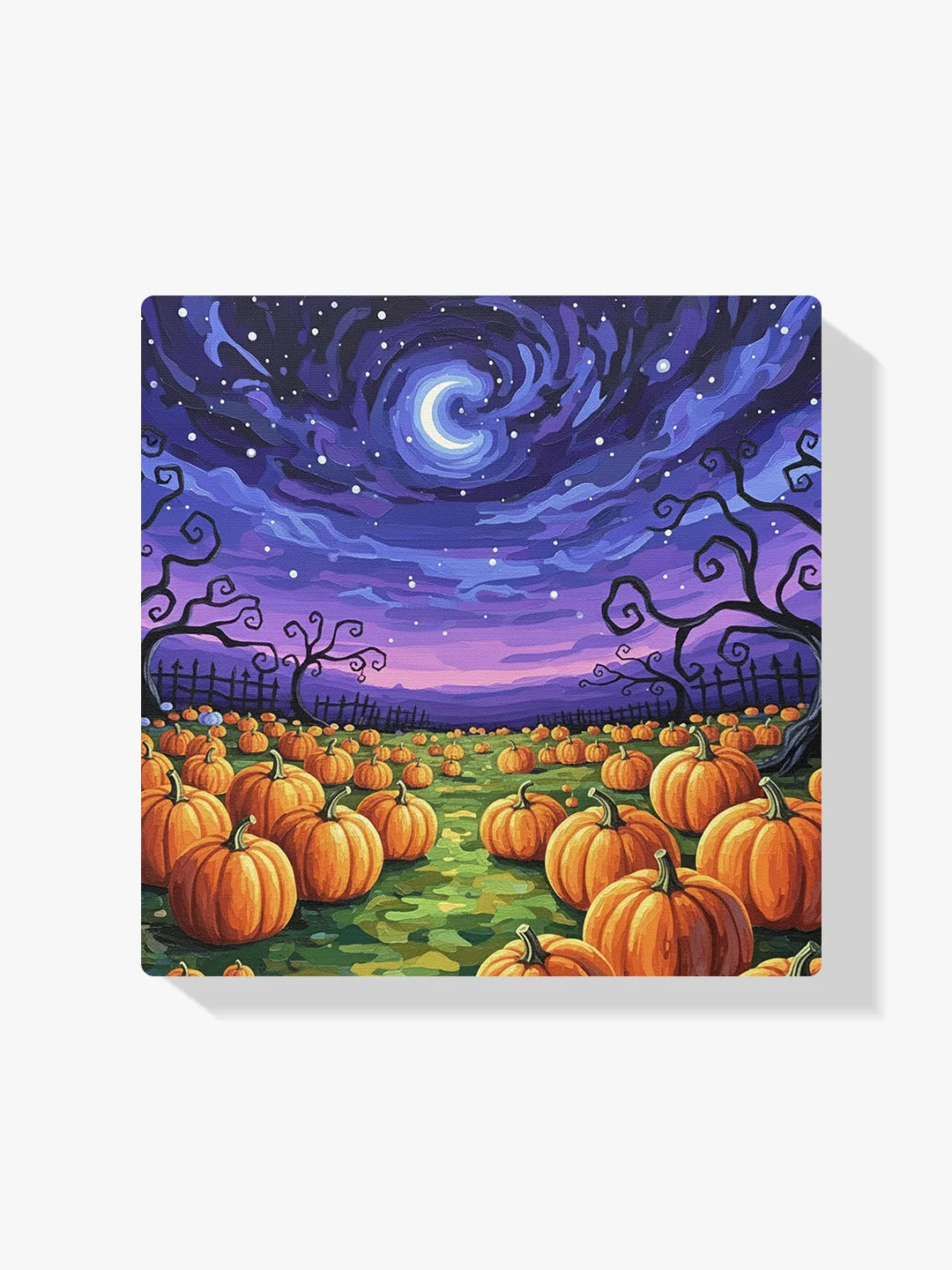 Diamond Painting - Middernacht pompoenenveld