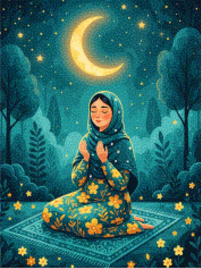 Diamond Painting - Middernachtgebed