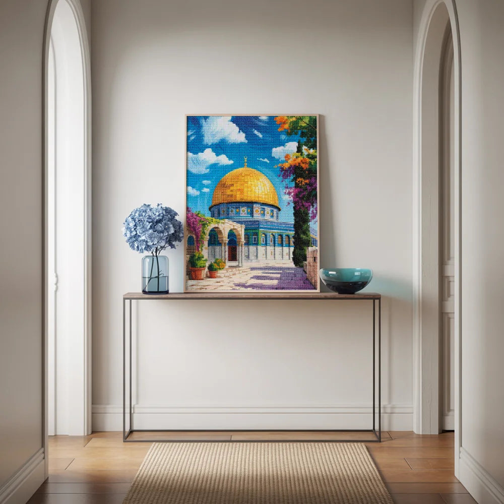 Diamond Painting - Moskee & Bloesems
