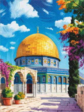 Diamond Painting - Moskee & Bloesems