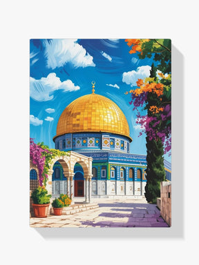 Diamond Painting - Moskee & Bloesems