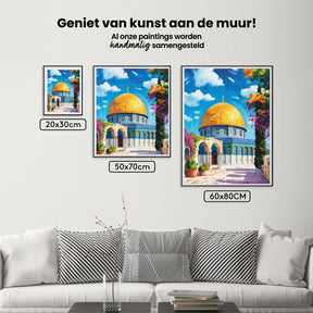 Diamond Painting - Moskee & Bloesems