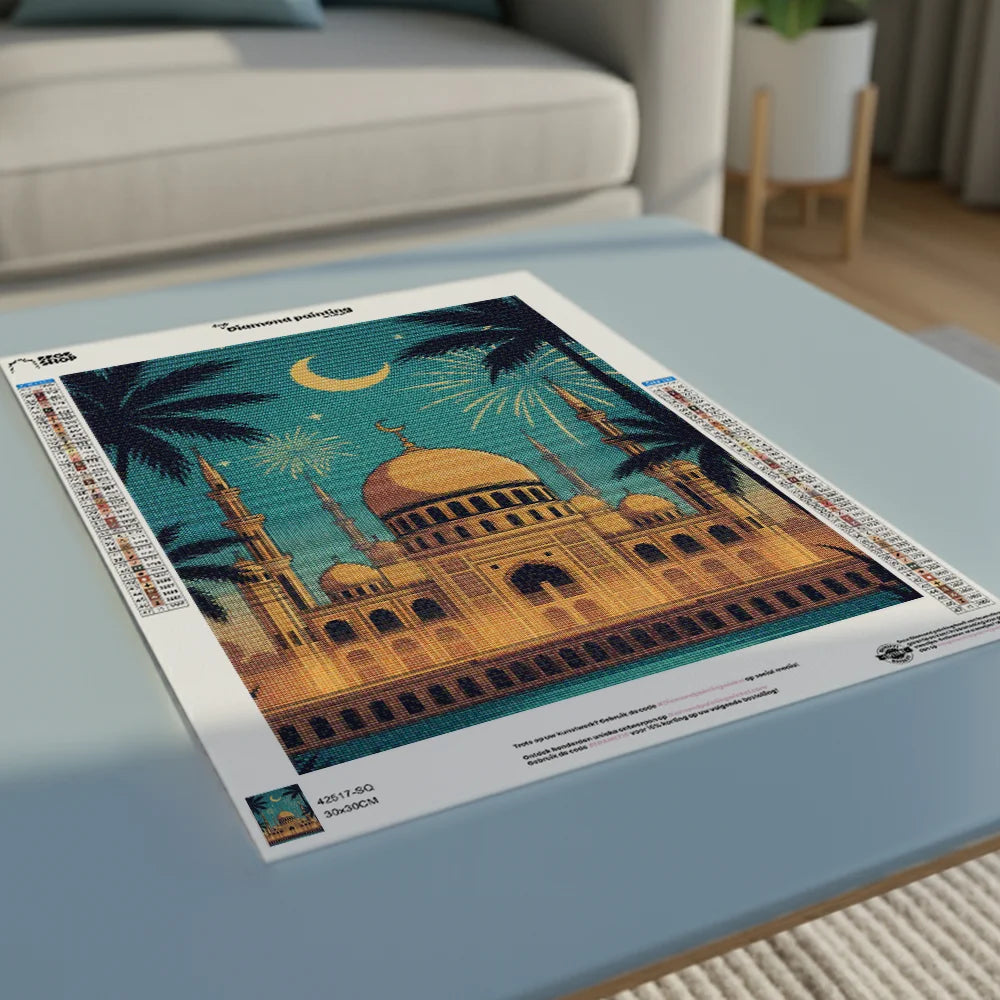 Diamond Painting - Moskee Vuurwerk